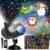 2024 Upgrade Christmas Halloween Projector Lights Outdoor, COOLWUFAN 2-in-1 Moving Patterns Landscape Lights, 30 HD Effects (3D Ocean Wave)Projection Light for Xmas Halloween…