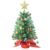 24 Inch Tabletop Christmas Tree, Artificial Mini Xmas Pine Tree with LED String Lights and Ornaments,Christmas Decoration Tree Decor