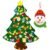 3ft DIY Lighted Felt Christmas Tree Set Plus Snowman Advent Calendar – Xmas Decorations Wall Hanging 33 Ornaments Kids Gift with String Light (Batteries Not Included)