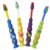 4 Childrens Toothbrushes ~ Bulk Packs Kids Manual Brushes (Sucker)