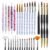 Artdone 31pcs Nail Art Brushes,Nail Art Tool Set,Nail Dotting Tools,Nail Dust Brush,Striping Nail Art Brushes for Long Lines,Nail Drawing Pen For Nail Design.