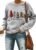 ASTANFY Merry Christmas Sweatshirt for Women Drop Shoulder Long Sleeve Christmas Tree Pullover Lightweight Shirt