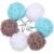 Bath Loofah Shower Sponge Pouf Body Scrubber Exfoliator Scrubber ball (Set of 6)