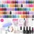 Beetles Gel Nail Polish Kit with U V Light 68 Pcs Emotional Spectrum 35 Colors Gel Polish Nail Kit with Base and Matte&Glossy Top Coat Soak Off All Season Gel Nail Kit Manicure…