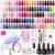 Beetles Gel Nail Polish Kit with U V Light-75PCS Chic Outfits 45 Colors Gel Polish Starter Kit,Soak Off Winter Gel Nail Kit with 5PCS Base Top Coat Nail Art Tools-Perfect…