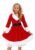 BesserBay Girls Christmas Mrs. Santa Claus Dress Red Velvet Hoodie Dresses with Belt 4-14 Years