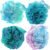 Chuya Bath Sponges Loofahs 70 Grams Large Size，4 Pack Shower Sponge Exfoliating Cleaning Bath Loofa Body Scrubber Balls for Women Men Children Washing