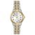 Citizen Women’s Eco-Drive Dress Classic Two Tone Gold Stainless Steel Watch, Easy to Read, White Dial, 26mm (Model: EW1544-53A)