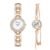 Clastyle Elegant Women’s Bracelet Watch Set with Stainless Steel Strap Watch Gift