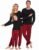 Ekouaer Family Matching Pajamas Christmas Sleepwear Long Sleeve Sleep Shirt with Plaid Pants Soft Loungewear Pjs Set S-XXL