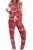 Ekouaer Women’s Pajamas Long Sleeve Sleepwear Casual Button Down Loungewear Soft Pjs Set S-XXL