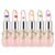 firstfly Pack of 6 Crystal Flower Jelly Lipstick, Long Lasting Nutritious Lip Balm Lips Moisturizer Magic Temperature Color Change Lip Gloss (Pink)