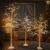 Garsing Lighted Birch Tree Set of 5ft, 6ft and 8ft, Lights Artificial Christmas Tree for Home, Festival, Party and Holiday Decoration, Indoor and Outdoor Use (3 Pack, Warm White)