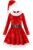 Girls Mrs. Santa Claus Costume Girls Christmas Dress for Kids Xmas Cosplay Party