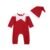 Lesimsam Newborn Baby Boy Girl Elf on the Shelf Costume Christmas Costume Long Sleeve Romper Jumpsuit Bodysuit with Hat