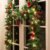 MorTime 9 FT LED Christmas Garland with Pinecones Red Berries Bows Christmas Balls Candies, Multi-Function Christmas Garland with 50 Warm White LED Lights, 180 Branch Tips