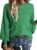 SHEWIN Womens Sweaters 2024 Casual Crewneck Long Sleeve Lightweight Checkered Knit Knit Pullover Sweater Tops